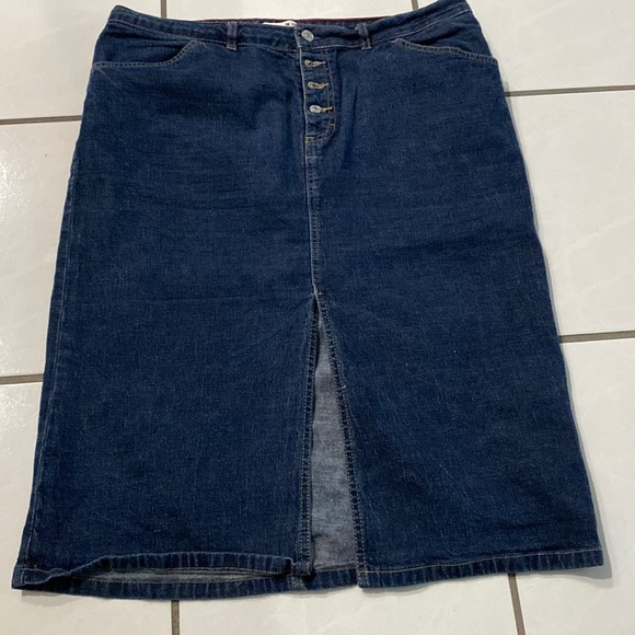 Tommy Hilfiger Dresses & Skirts - Tommy Hilfiger Front Slit Denim Skirt